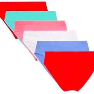 GIRLS Comfortable Seamless Underwear Hipster Panties Multipack